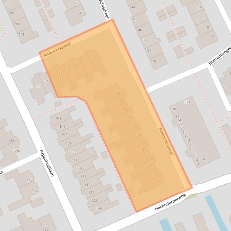 Kaart van postcodegebied 3421VM.