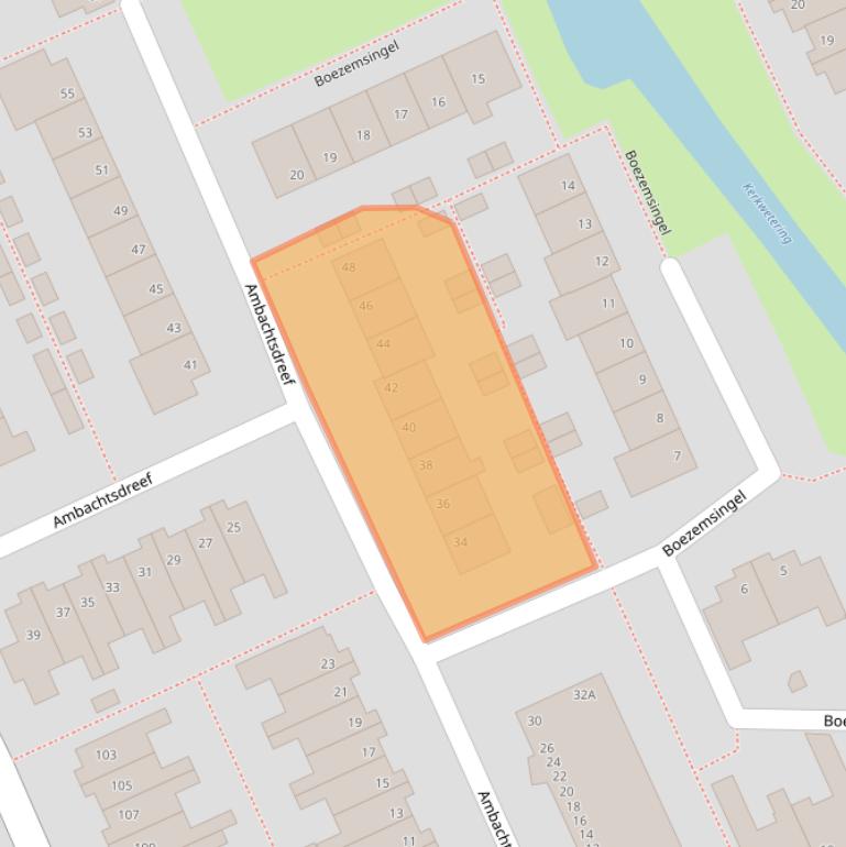 Kaart van postcodegebied 3421VR.