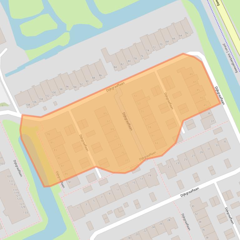 Kaart van postcodegebied 3421XB.