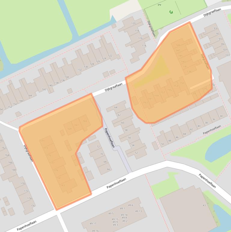 Kaart van postcodegebied 3421XD.