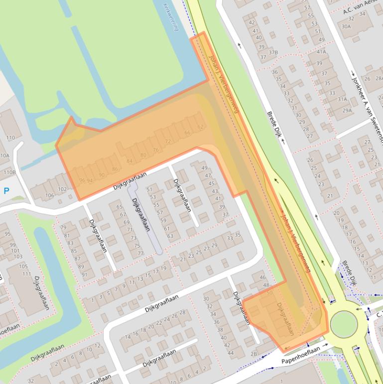 Kaart van postcodegebied 3421XG.