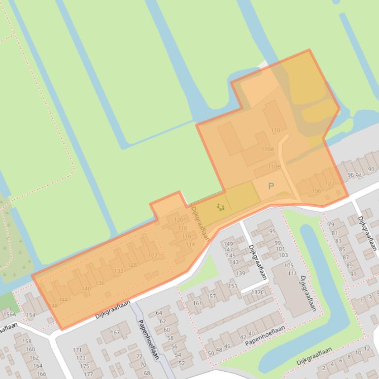 Kaart van postcodegebied 3421XH.