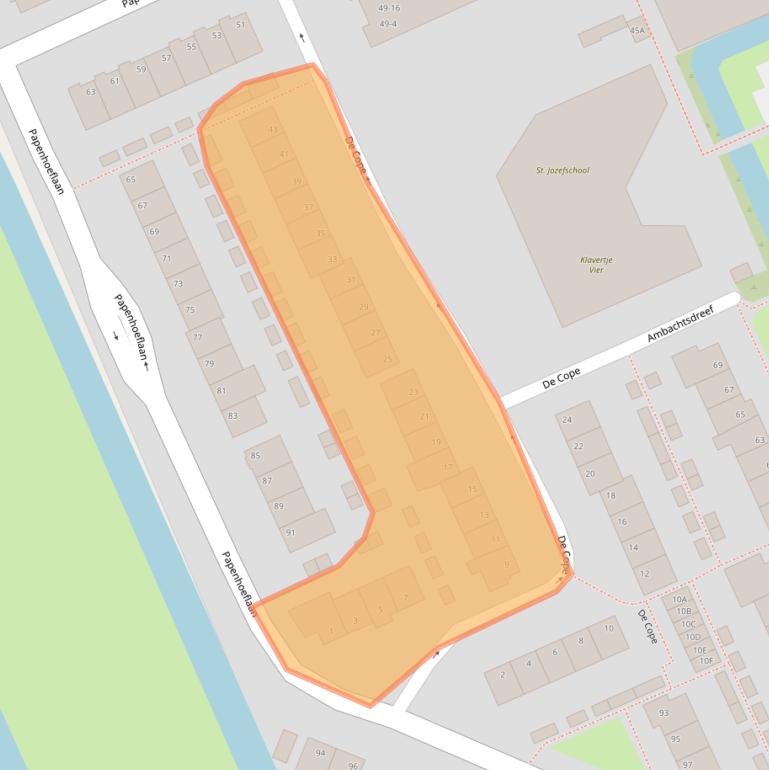 Kaart van postcodegebied 3421XK.