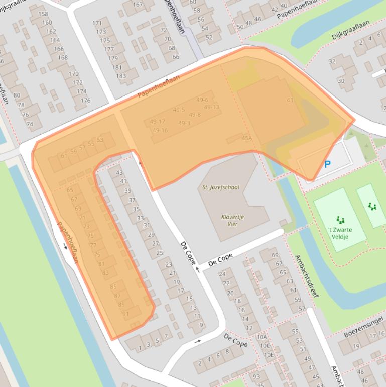 Kaart van postcodegebied 3421XN.