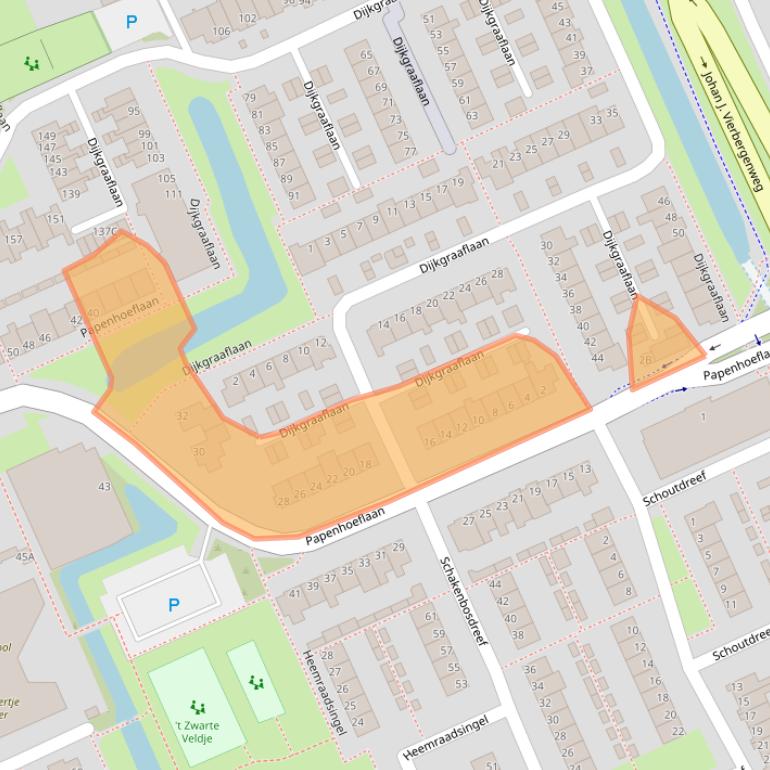 Kaart van postcodegebied 3421XR.