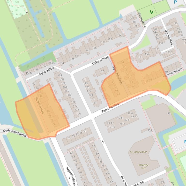 Kaart van postcodegebied 3421XS.