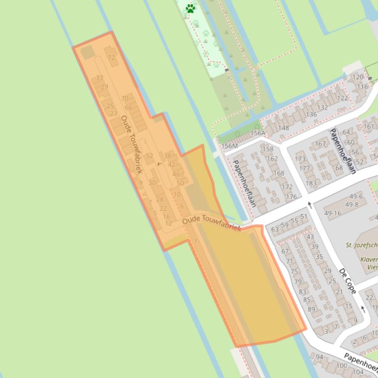 Kaart van postcodegebied 3421XZ.