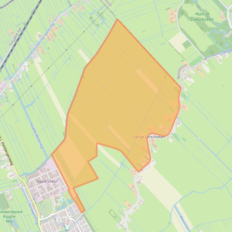 Kaart van postcodegebied 3425EK.