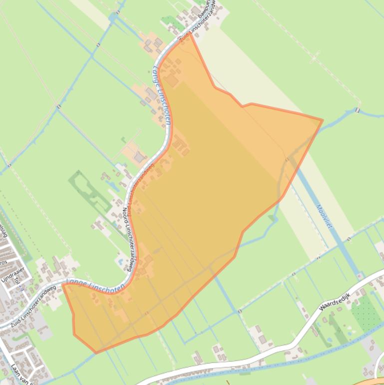 Kaart van postcodegebied 3425EN.