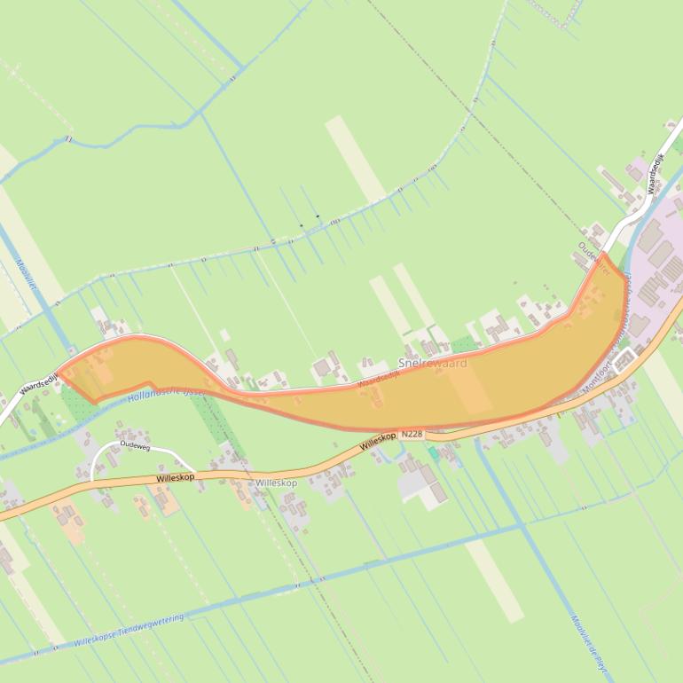 Kaart van postcodegebied 3425TC.