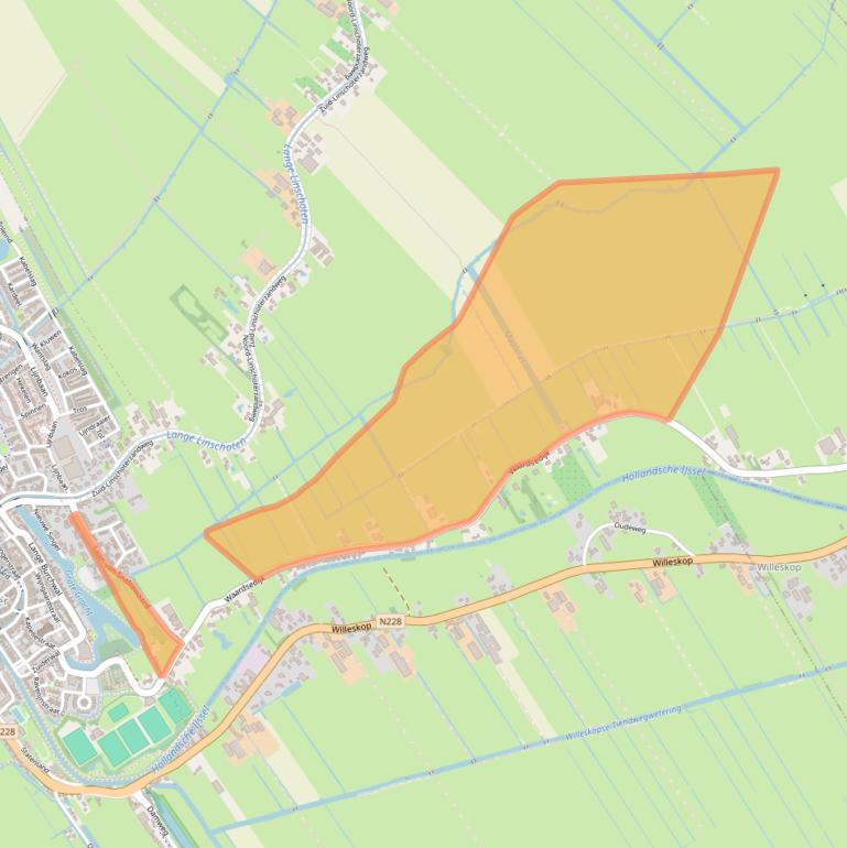 Kaart van postcodegebied 3425TH.