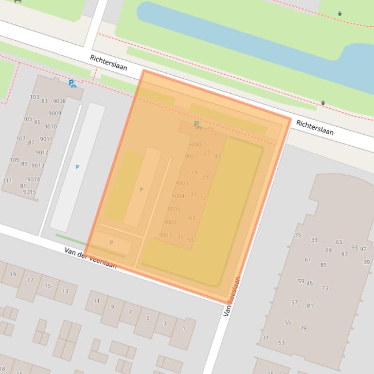 Kaart van postcodegebied 3431AE.