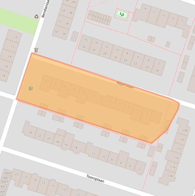 Kaart van postcodegebied 3431AM.
