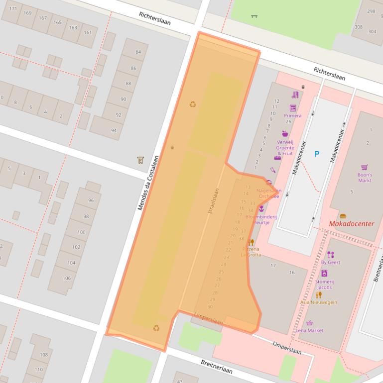 Kaart van postcodegebied 3431AS.