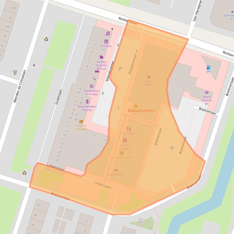 Kaart van postcodegebied 3431AV.