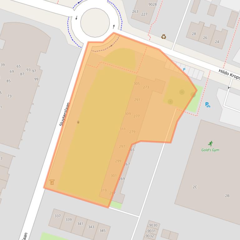 Kaart van postcodegebied 3431BG.