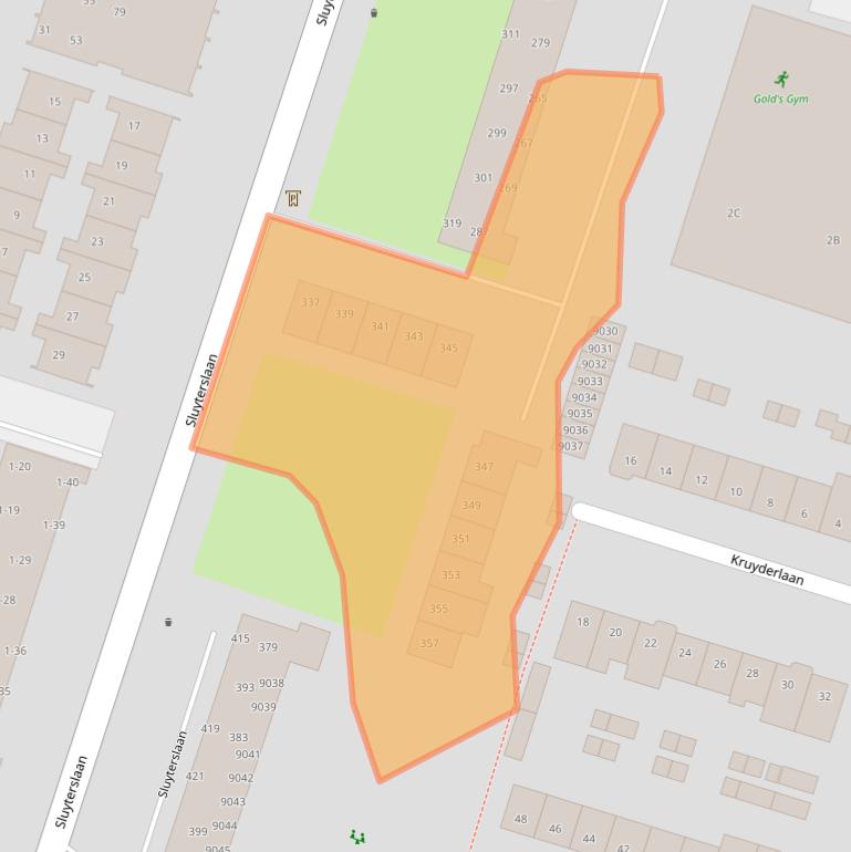 Kaart van postcodegebied 3431BH.