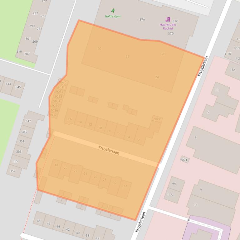 Kaart van postcodegebied 3431BN.