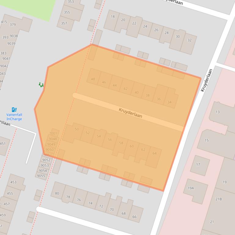 Kaart van postcodegebied 3431BP.