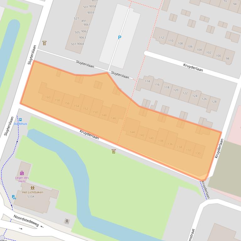 Kaart van postcodegebied 3431BT.