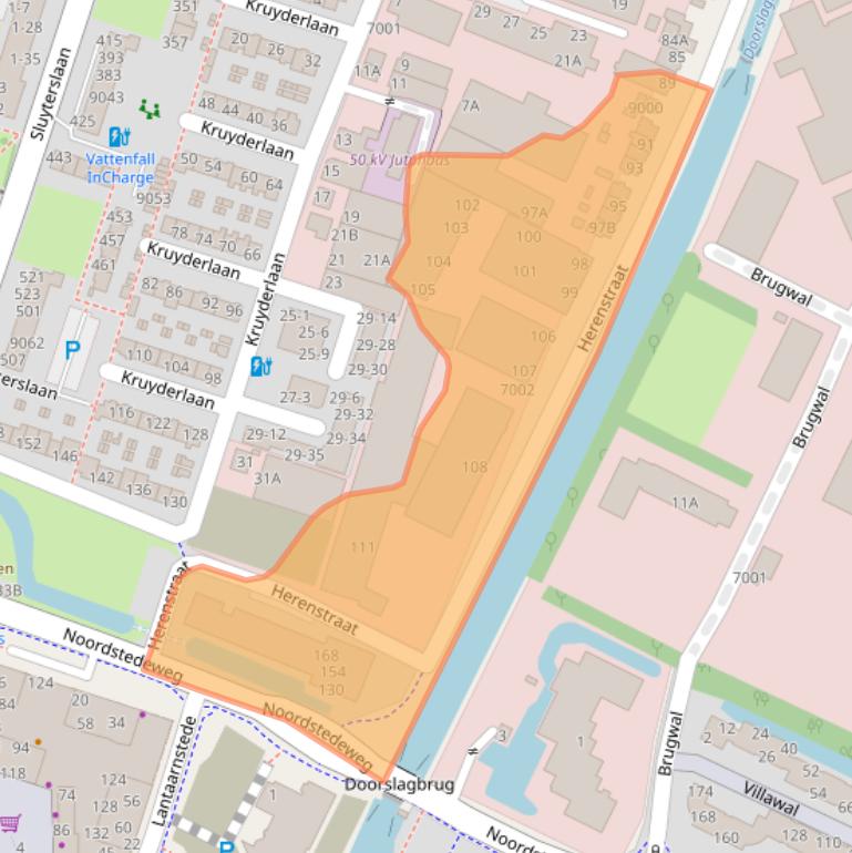 Kaart van postcodegebied 3431CB.