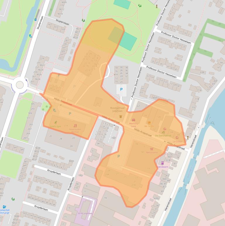 Kaart van postcodegebied 3431CC.