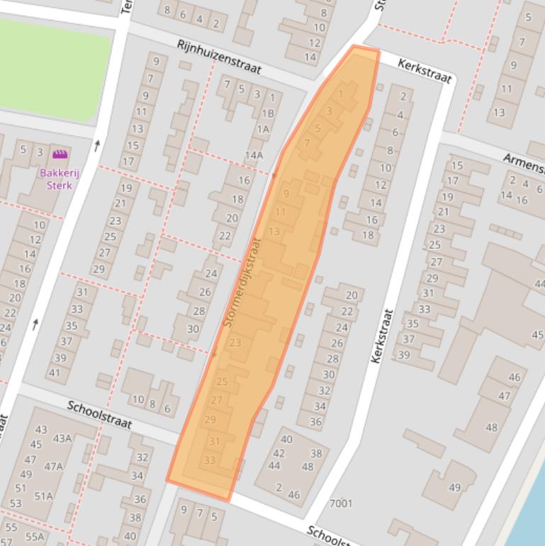 Kaart van postcodegebied 3431CP.