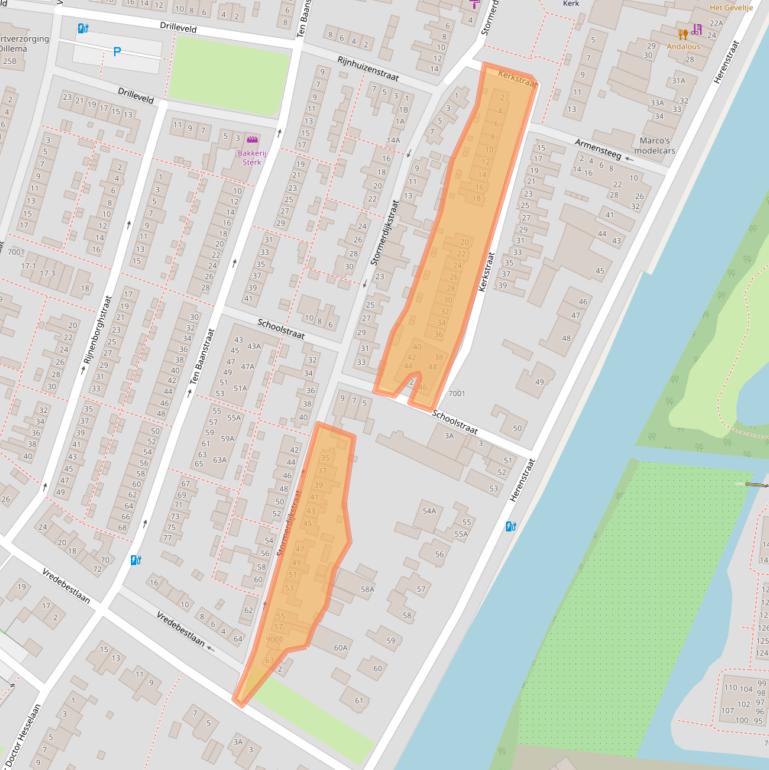 Kaart van postcodegebied 3431CR.