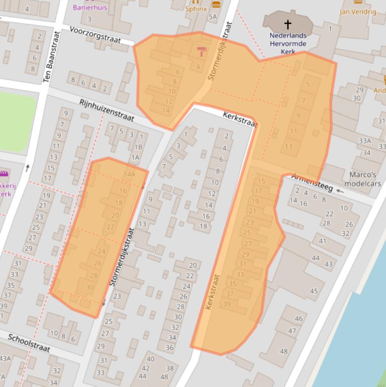 Kaart van postcodegebied 3431CS.