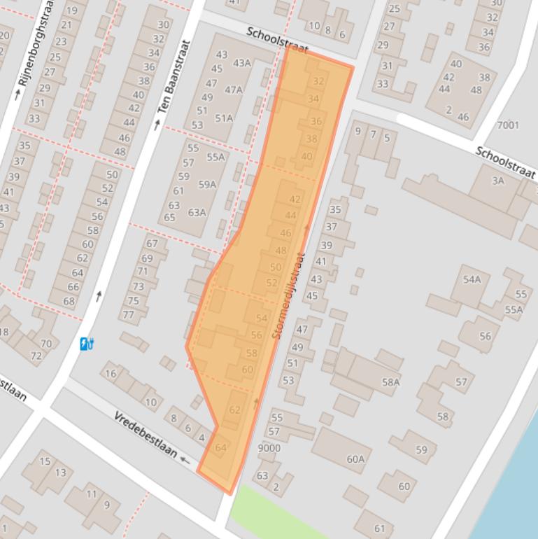 Kaart van postcodegebied 3431CT.