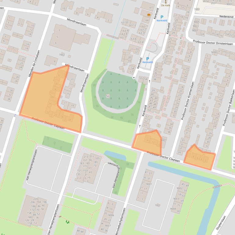 Kaart van postcodegebied 3431EA.