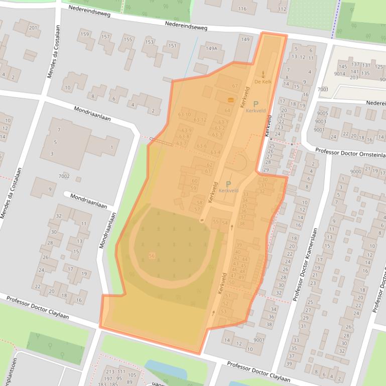 Kaart van postcodegebied 3431EC.