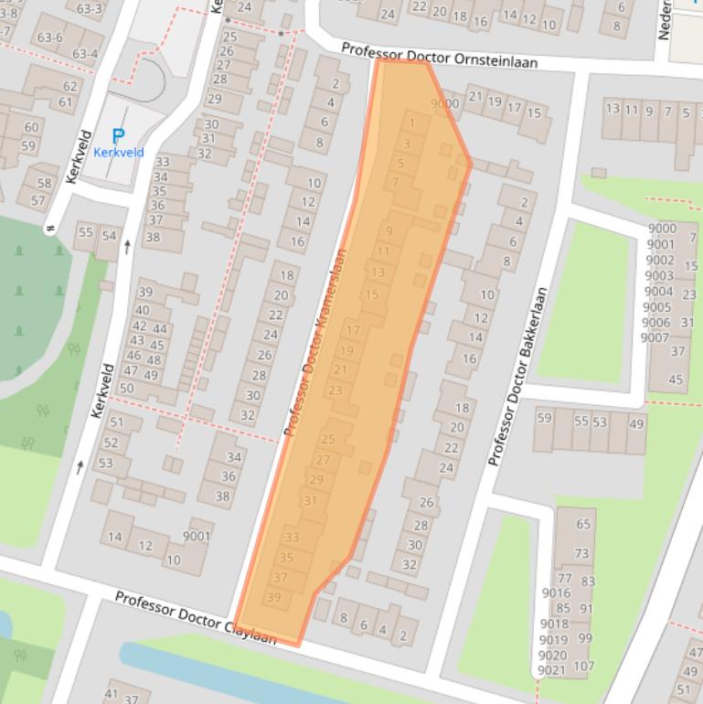 Kaart van postcodegebied 3431ED.