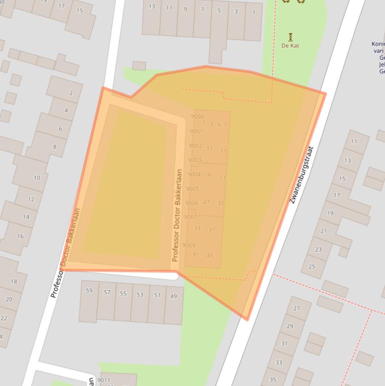 Kaart van postcodegebied 3431EG.