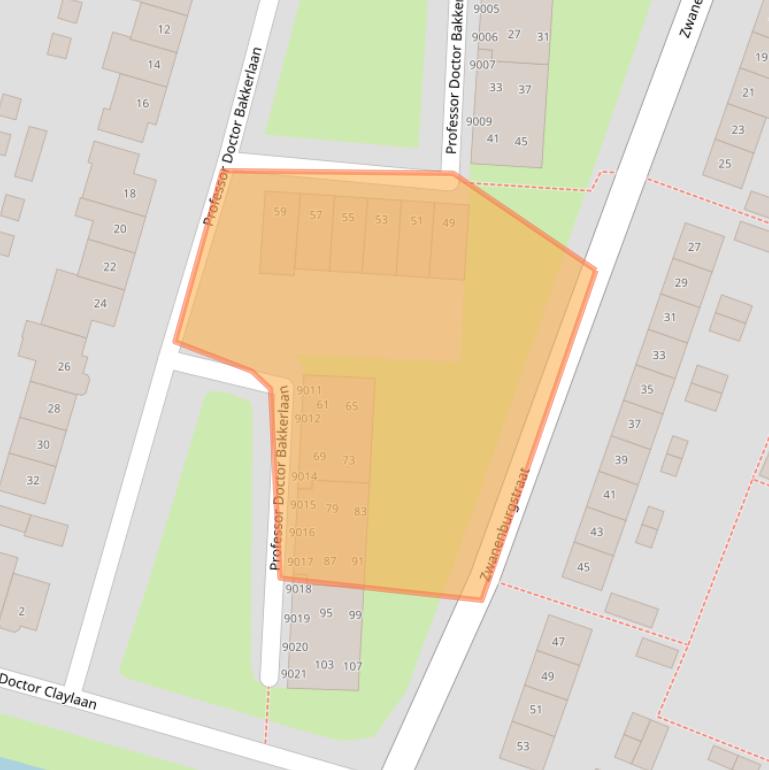 Kaart van postcodegebied 3431EH.