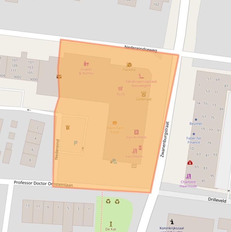 Kaart van postcodegebied 3431ER.