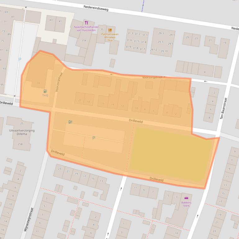 Kaart van postcodegebied 3431ET.