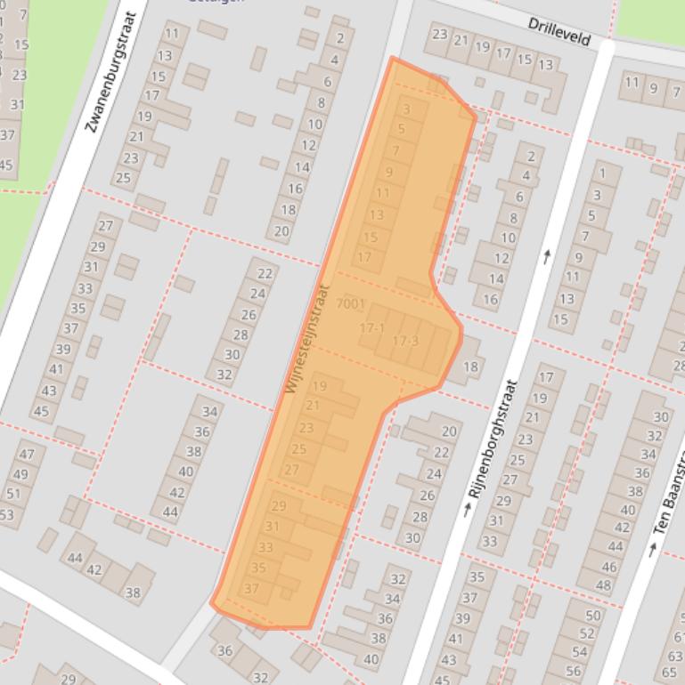 Kaart van postcodegebied 3431EV.