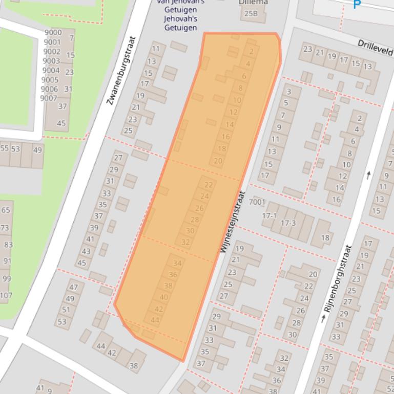 Kaart van postcodegebied 3431EW.