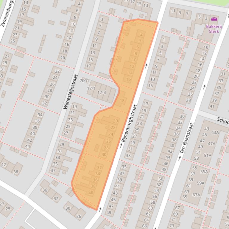 Kaart van postcodegebied 3431EZ.