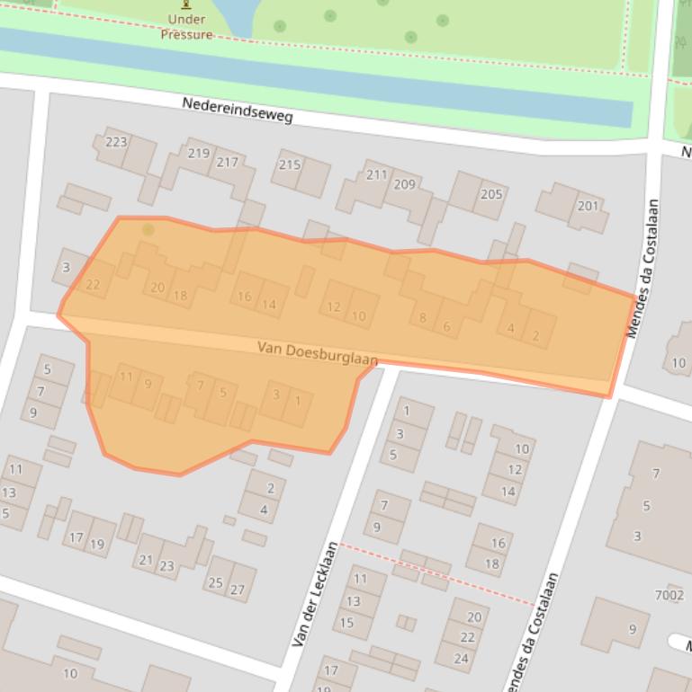 Kaart van postcodegebied 3431GB.