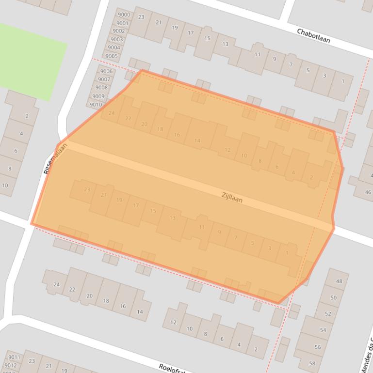 Kaart van postcodegebied 3431GK.