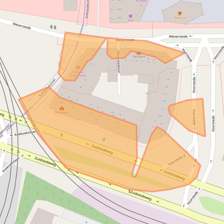 Kaart van postcodegebied 3431HR.