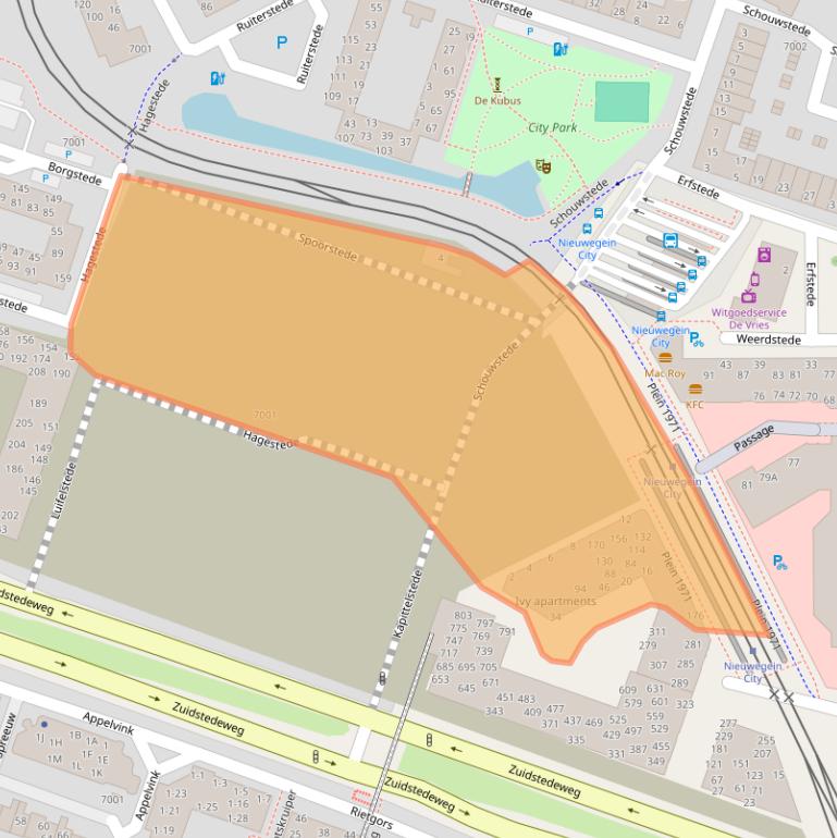 Kaart van postcodegebied 3431JR.