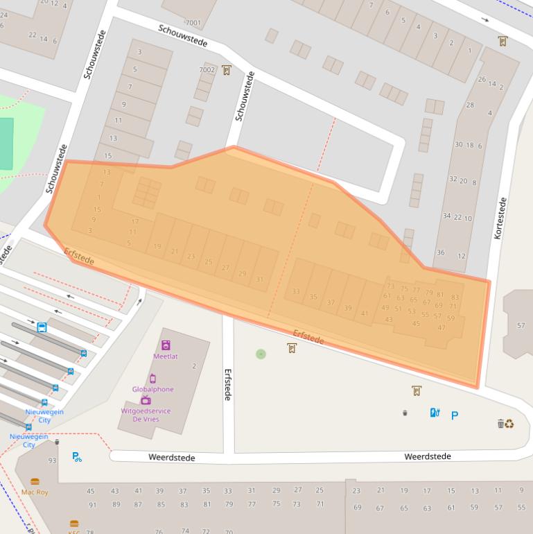 Kaart van postcodegebied 3431KG.