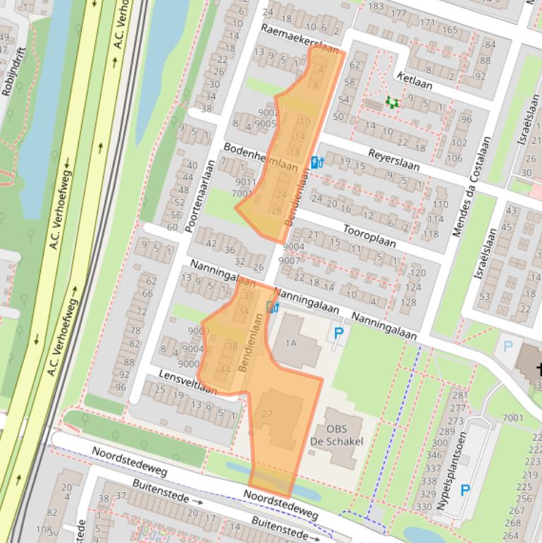 Kaart van postcodegebied 3431RA.