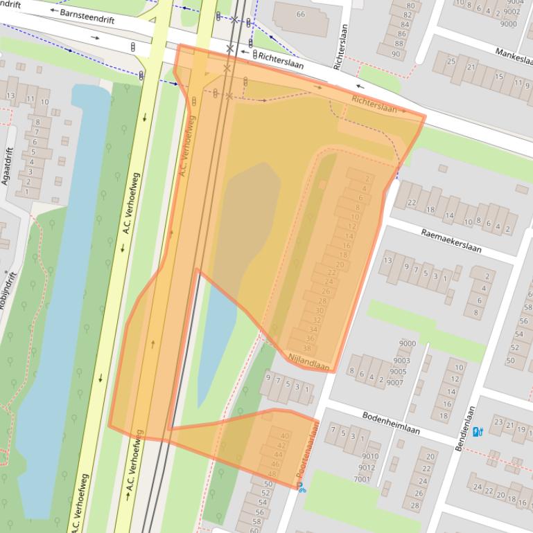Kaart van postcodegebied 3431RH.