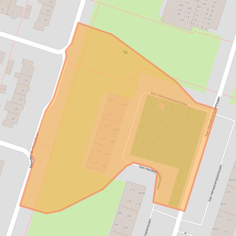 Kaart van postcodegebied 3431VR.