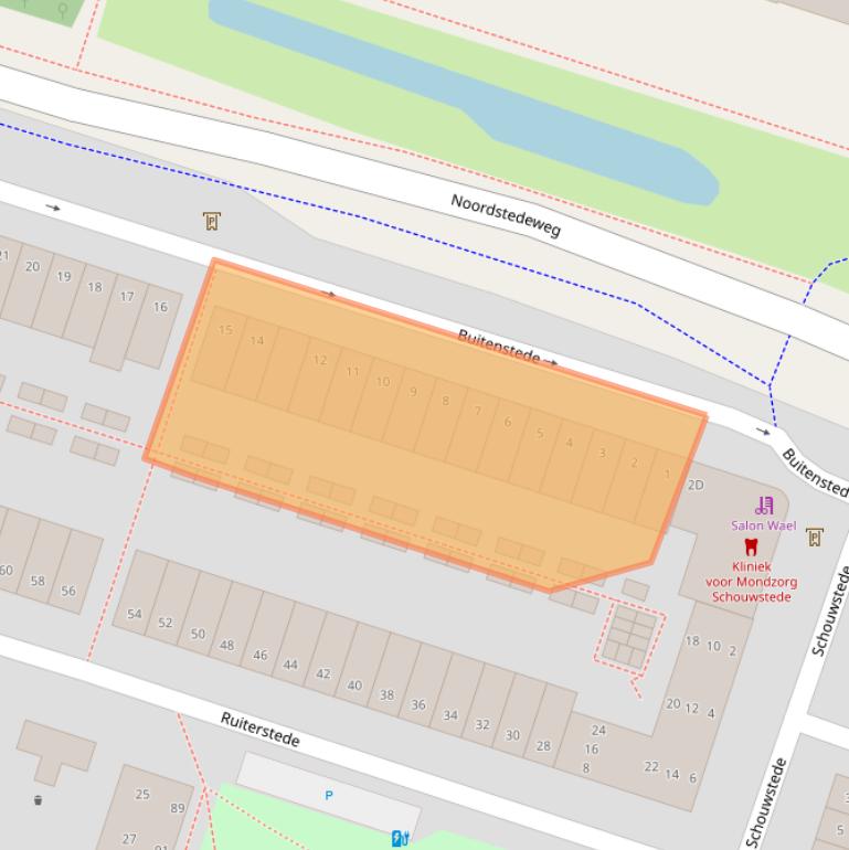 Kaart van postcodegebied 3431XA.