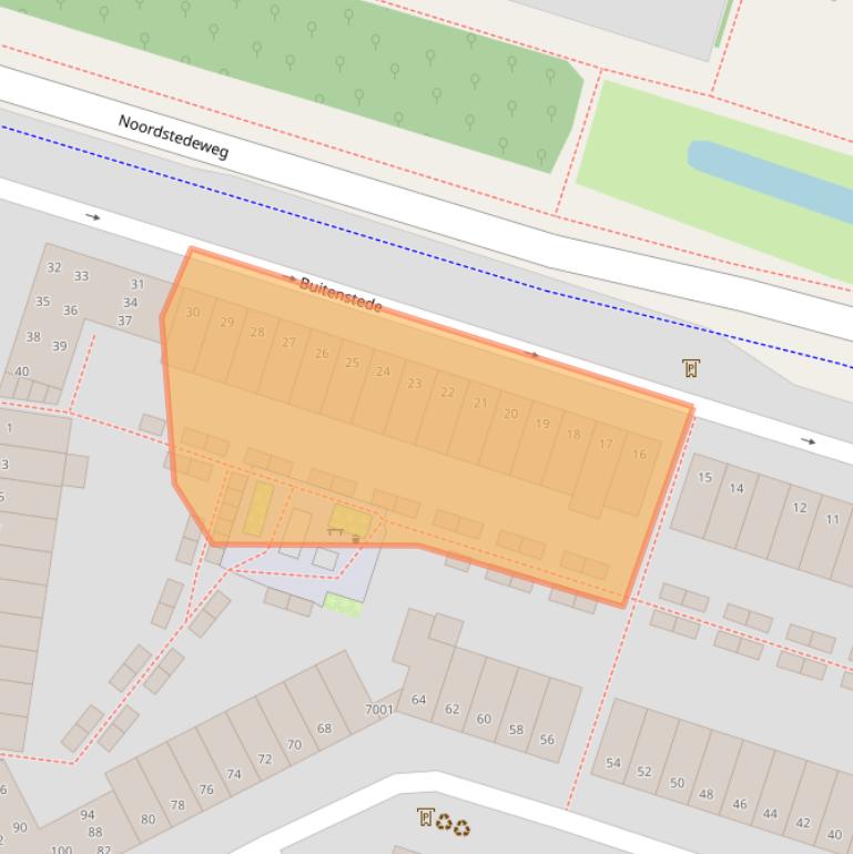 Kaart van postcodegebied 3431XB.